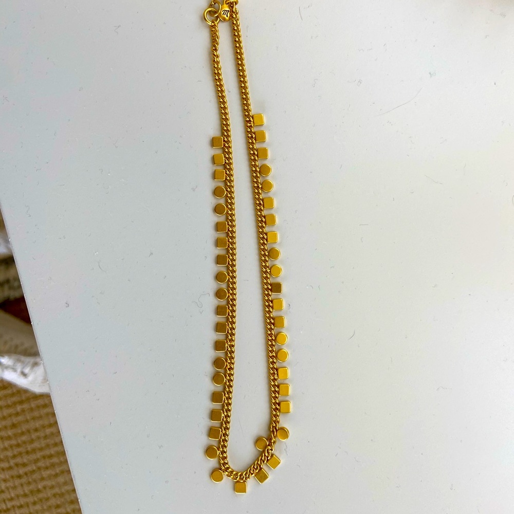 Madewell Mini-Geochain Choker Necklace (Gold)
